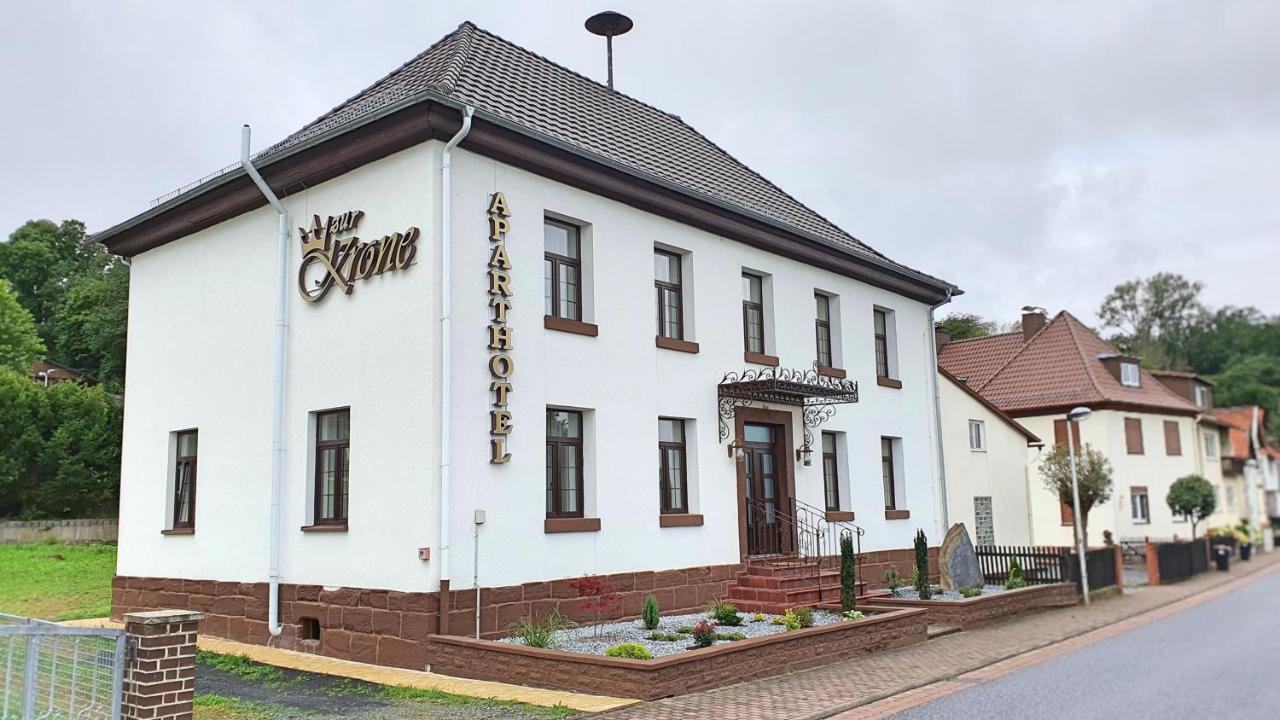 Zur Krone Aparthotel Widdershausen Dış mekan fotoğraf